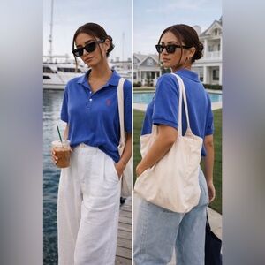 Ralph Lauren Costal Cobalt Blue Polo Size L